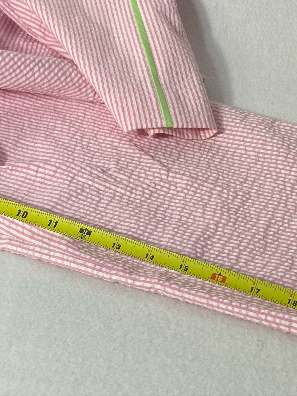 Lilly Pulitzer VINTAGE WHITE LABEL Pink White Stripe 2 Piece Set Top Capri 6 - Picture 14 of 15